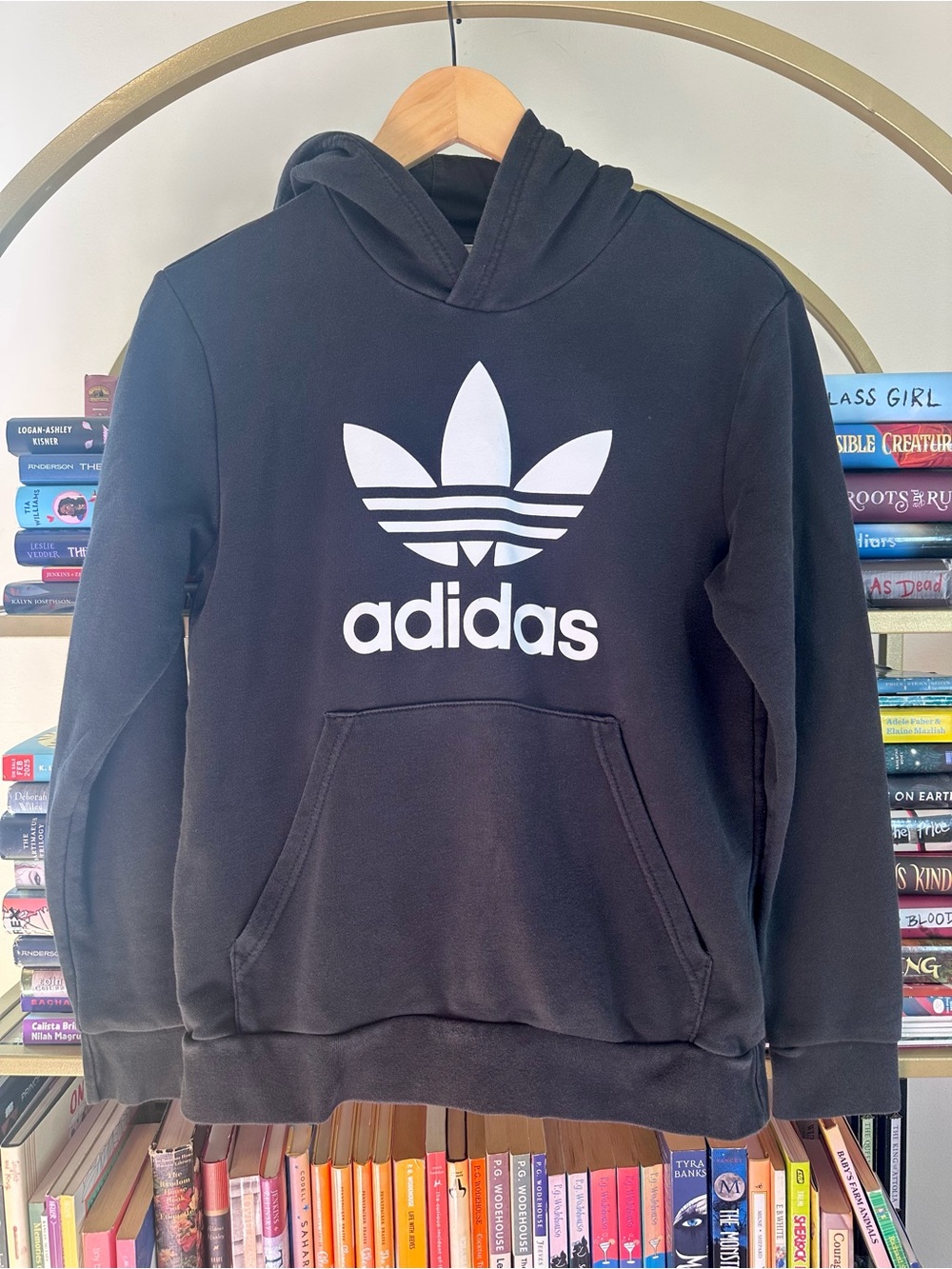 adidas Originals Trefoil Black Pullover Hoodie 🖤🤍